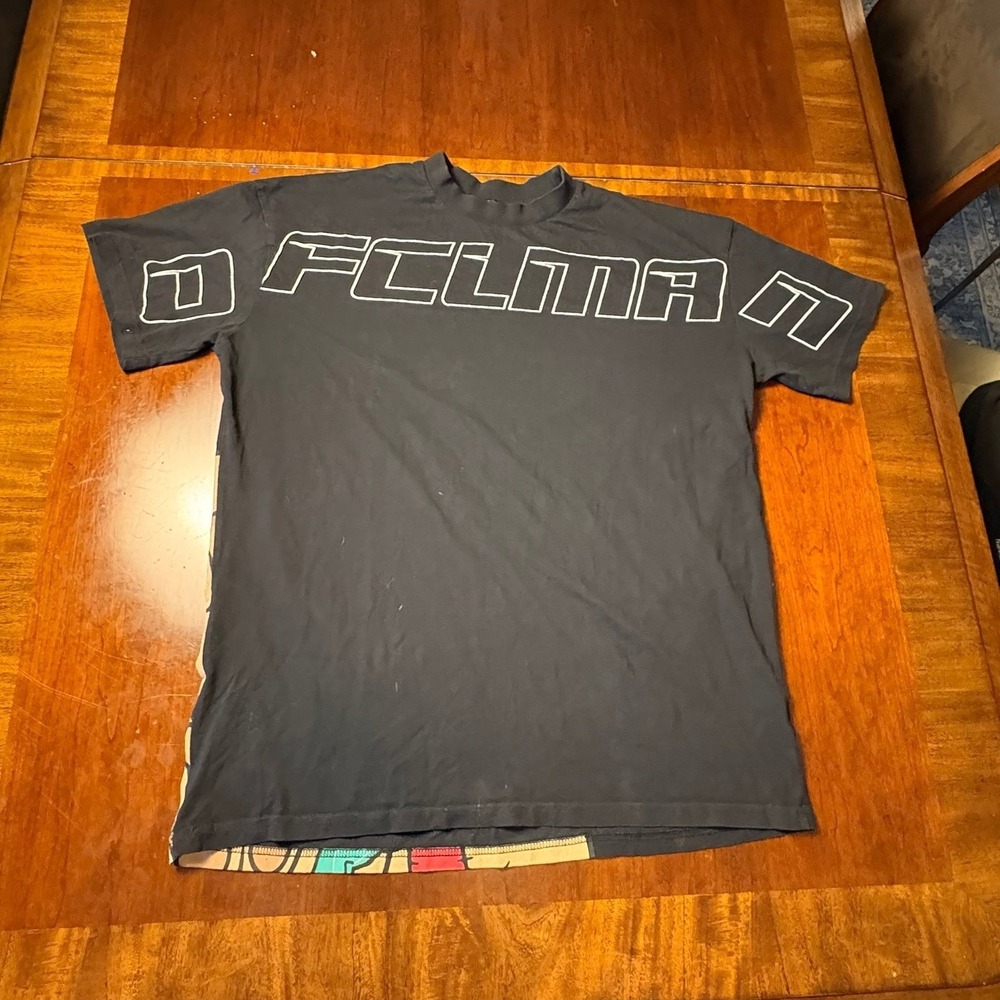 BoohooMAN Fulmani Graphic Skull‎ Bear Oversized T-Shirt Black Small (XL)